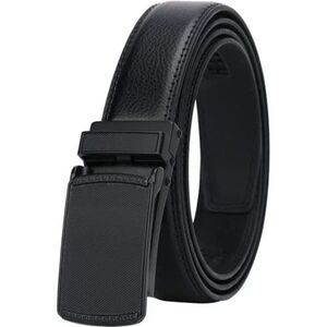 New Men's Comfort Genuine Leather Belt with Automatic Click Buckle